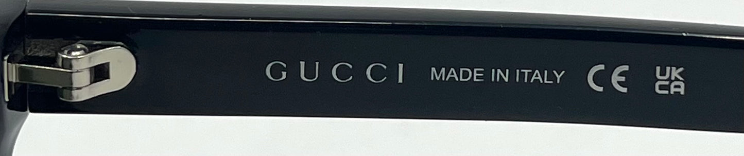 Gucci GG1117O 001 Black w/ Original Green Lenses – Made in Italy