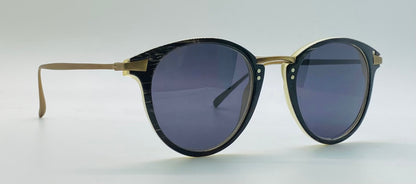 Tom Davies Bespoke Sunglasses - Model 76259 – Silver 925 & Natural Buffalo Horn Collection - Custom Luxury Frames