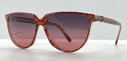 Ysl Diomed 333V Sunglasses W|New, Custom Gradient Lavender To Rose Lenses-France