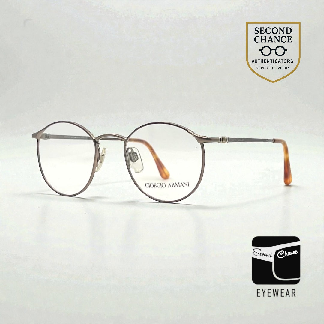 Giorgio Armani 132 Round Optical Eyeglass Frame-VINTAGE-Unworn-Italy