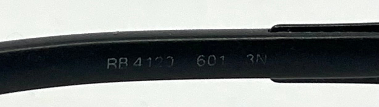 Ray-Ban RB4122 601 Black Polarized Sunglasses-Made in Italy-Vintage Deadstock