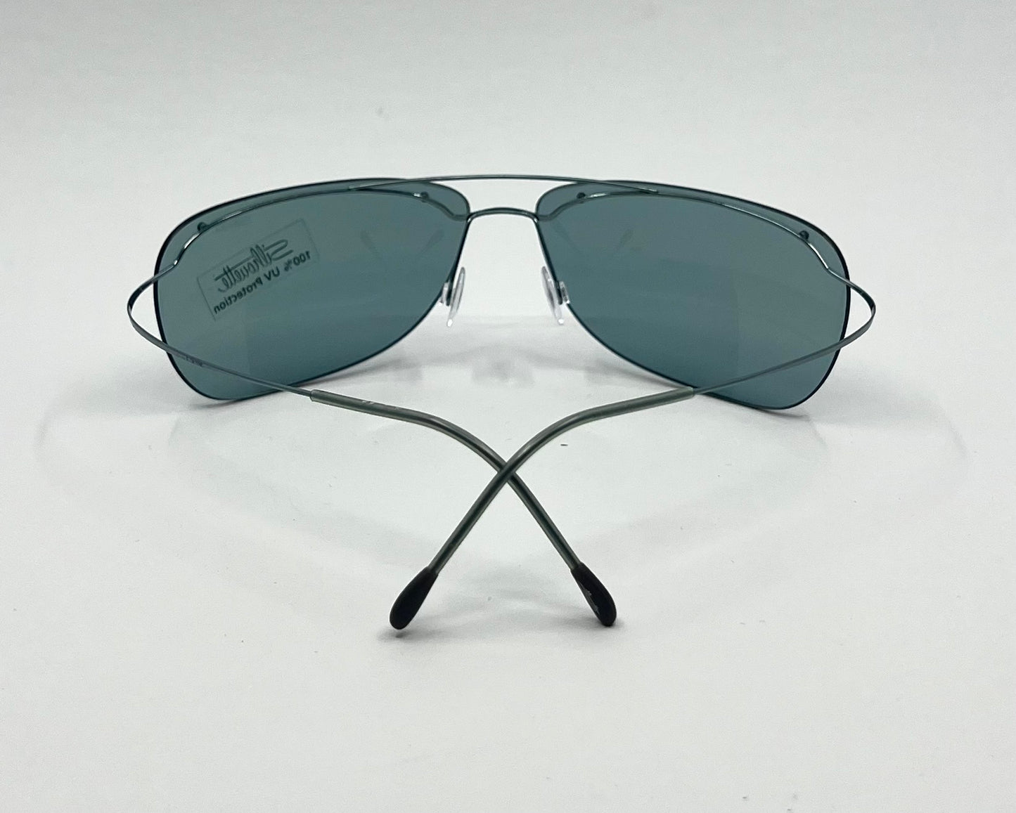 Silhouette M8577 V6043 Titanium Aviator-Teal Lenses –Y2K Vintage Deadstock