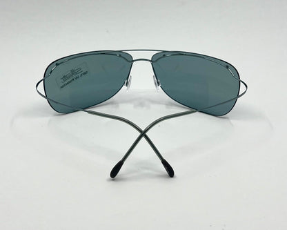 Silhouette M8577 V6043 Titanium Aviator-Teal Lenses –Y2K Vintage Deadstock