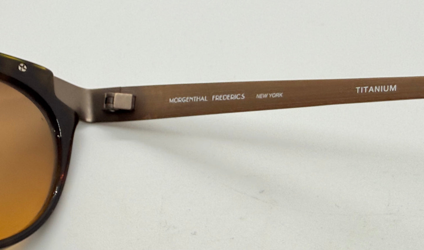 Morgenthal Frederics Maya Sunglasses – Handmade In Japan – Titanium & Acetate – Berko’S Designs Custom Gradient Lenses – New Full Kit