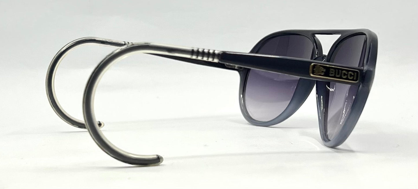 Bucci 1970s VINTAGE Aviator Sunglasses-Cable Temples-Unworn-France