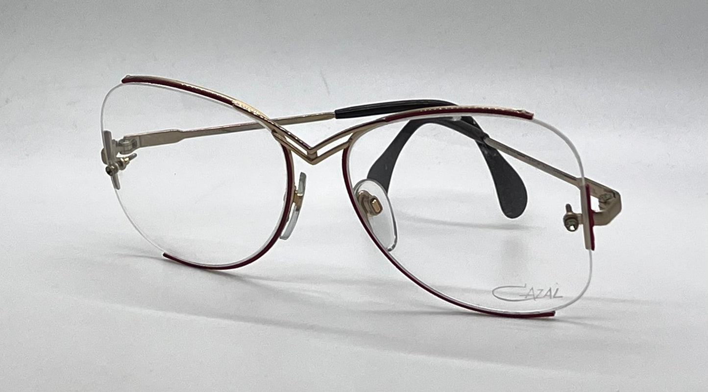 CAZAL 221 COL 309 NOS Vintage Rimless Optical-Unworn-West Germany 59-17
