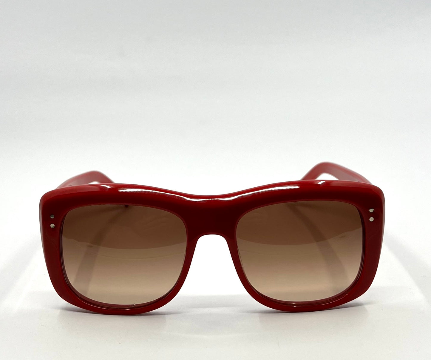 Guise By Benjamin Eyewear Stein Sunglasses – Glossy Red Acetate-Nos|Unworn