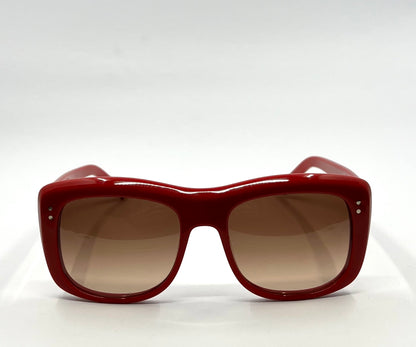 Guise By Benjamin Eyewear Stein Sunglasses – Glossy Red Acetate-Nos|Unworn