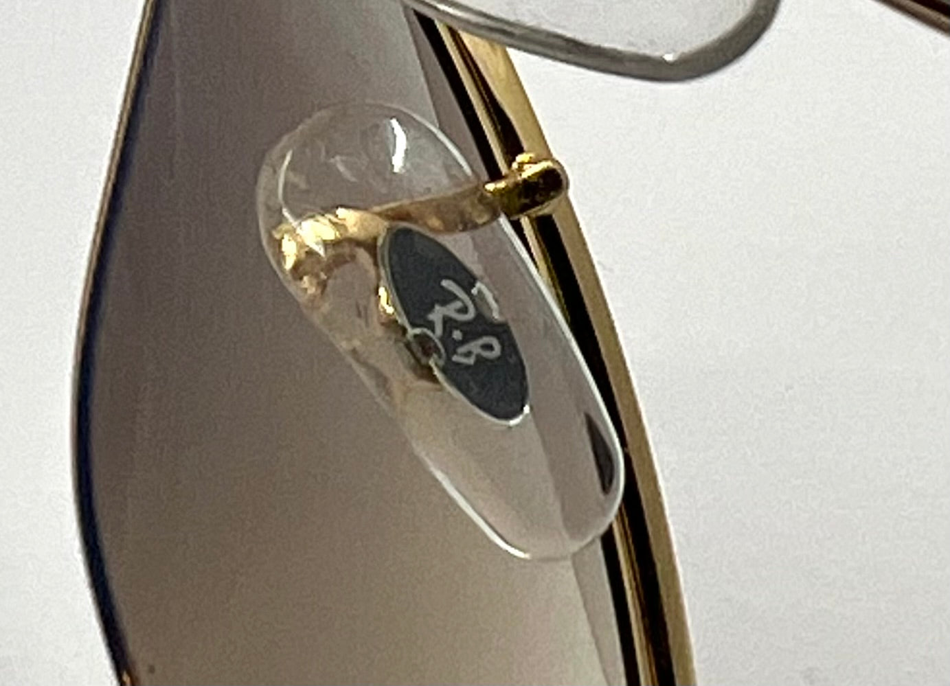 B&L Ray-Ban Large Metal Gold Aviator 58mm-w/New RB Gradient Lenses