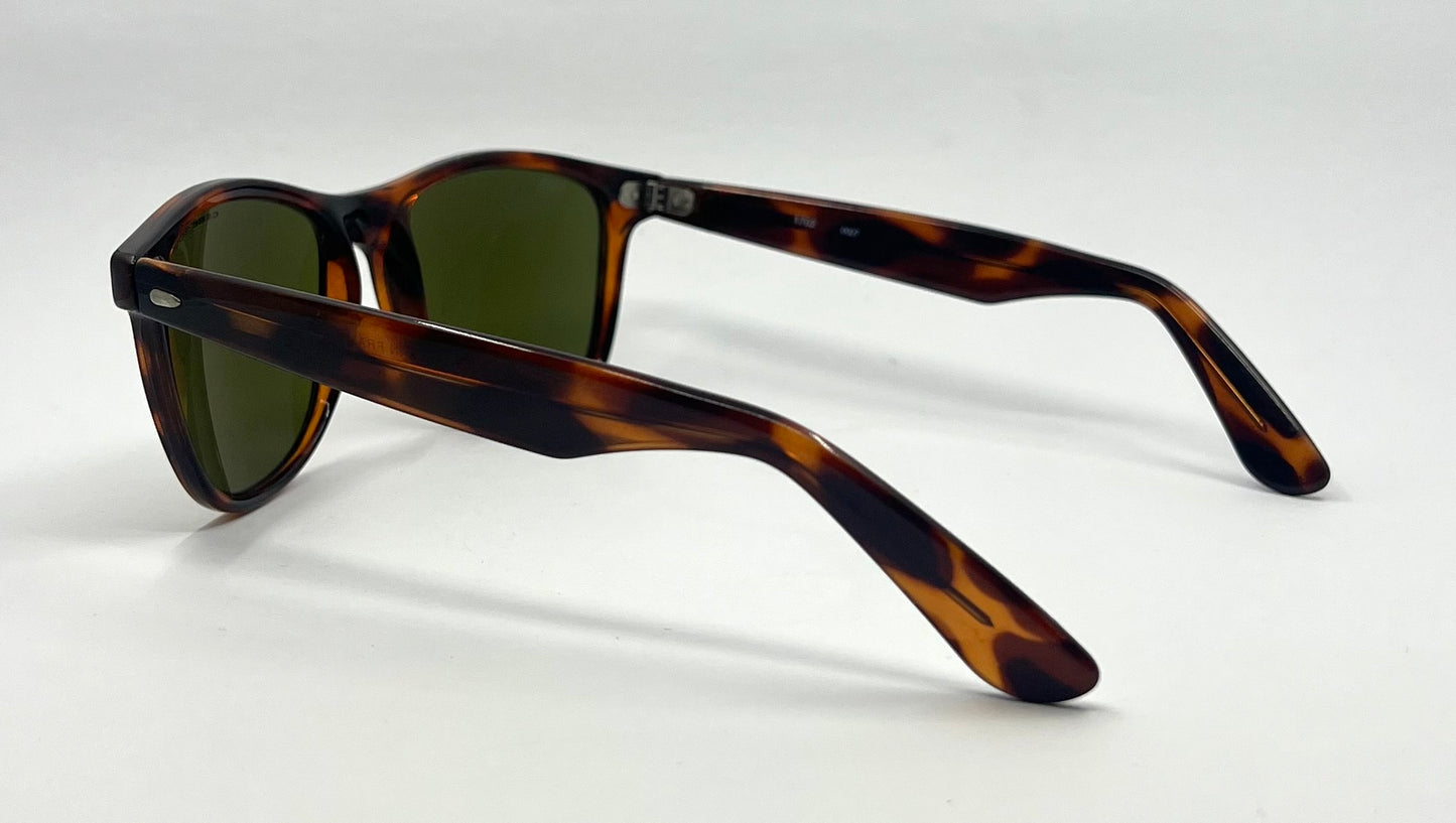 CÉBÉ 3000-Vintage Tortoiseshell Sunglasses w/ Original Green Mineral Glass Lenses-France