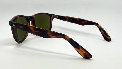 CÉBÉ 3000-Vintage Tortoiseshell Sunglasses w/ Original Green Mineral Glass Lenses-France