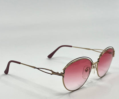 Sophia Loren Beaurivage 21 Zyloware Vintage Sunglasses W|New Pink Gradient Custom Lenses-Nos|Unworn