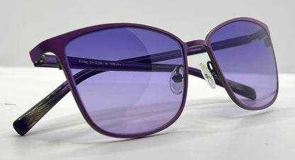 Kung Fu Eyes Sophia 159 Purple Titanium Sunglasses w|New, Custom Gradient Lenses