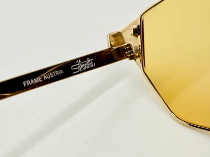 Silhouette M6114 | V6020 Vintage Sunglasses 55mm| w|New Amber Day|Night Custom Lenses | Deadstock Austria