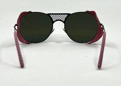 L.G.R Lawrence Flap 54-20-145 Pink Leather Side Shields Handmade in Italy Unworn