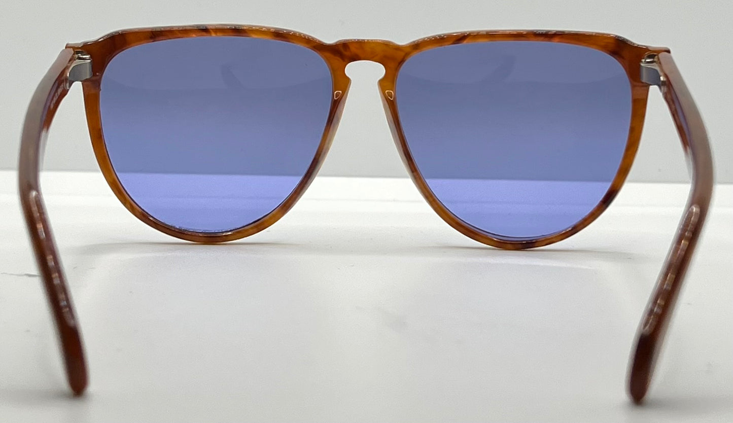 Gianni Versace 465 909 Vintage Sunglasses W|New Solid Blue Custom Lenses-54Mm-Unworn|Nos