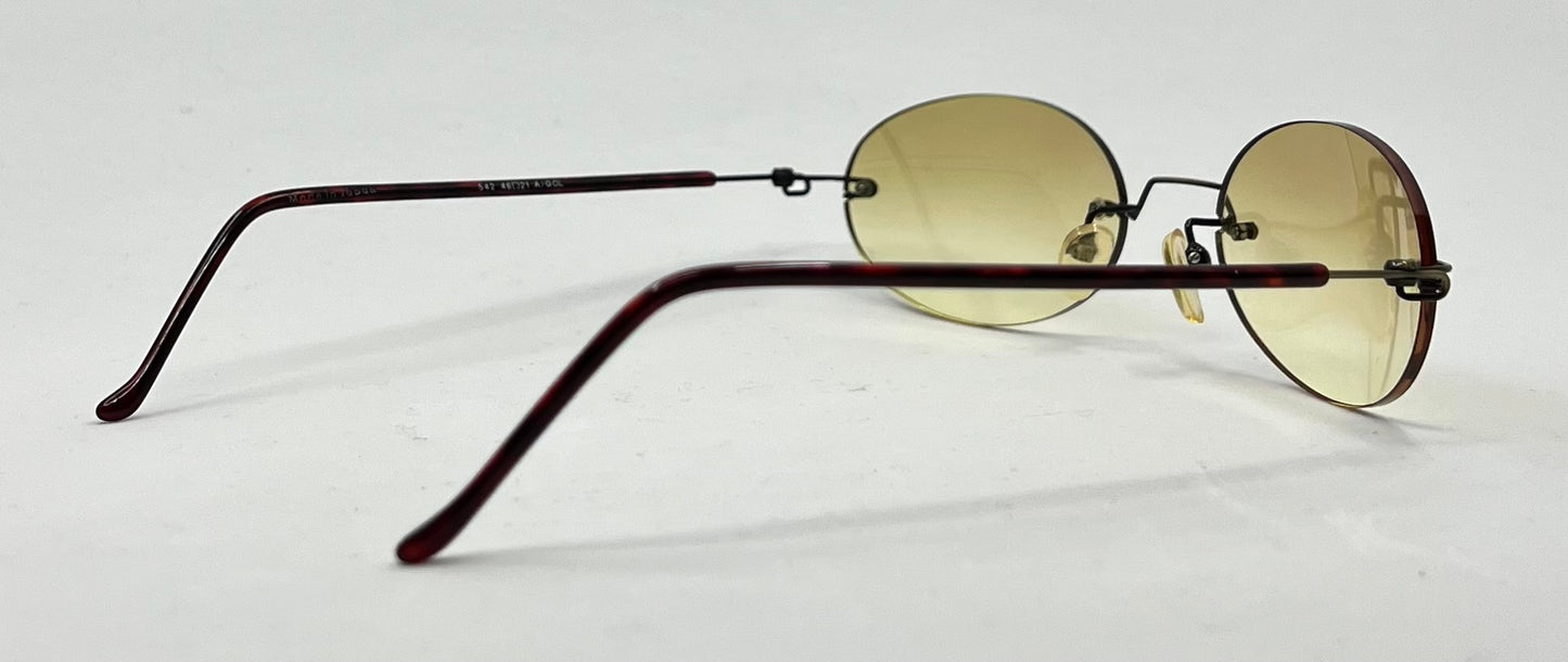 SPEKTEK S42- Y2K Rimless Oval Sunglasses-Unworn Original Gradient Lenses