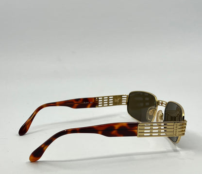 Free Land Visibilia Fl 613 023 Gold Lattice Italy Sunglasses Vintage|Deadstock Unworn