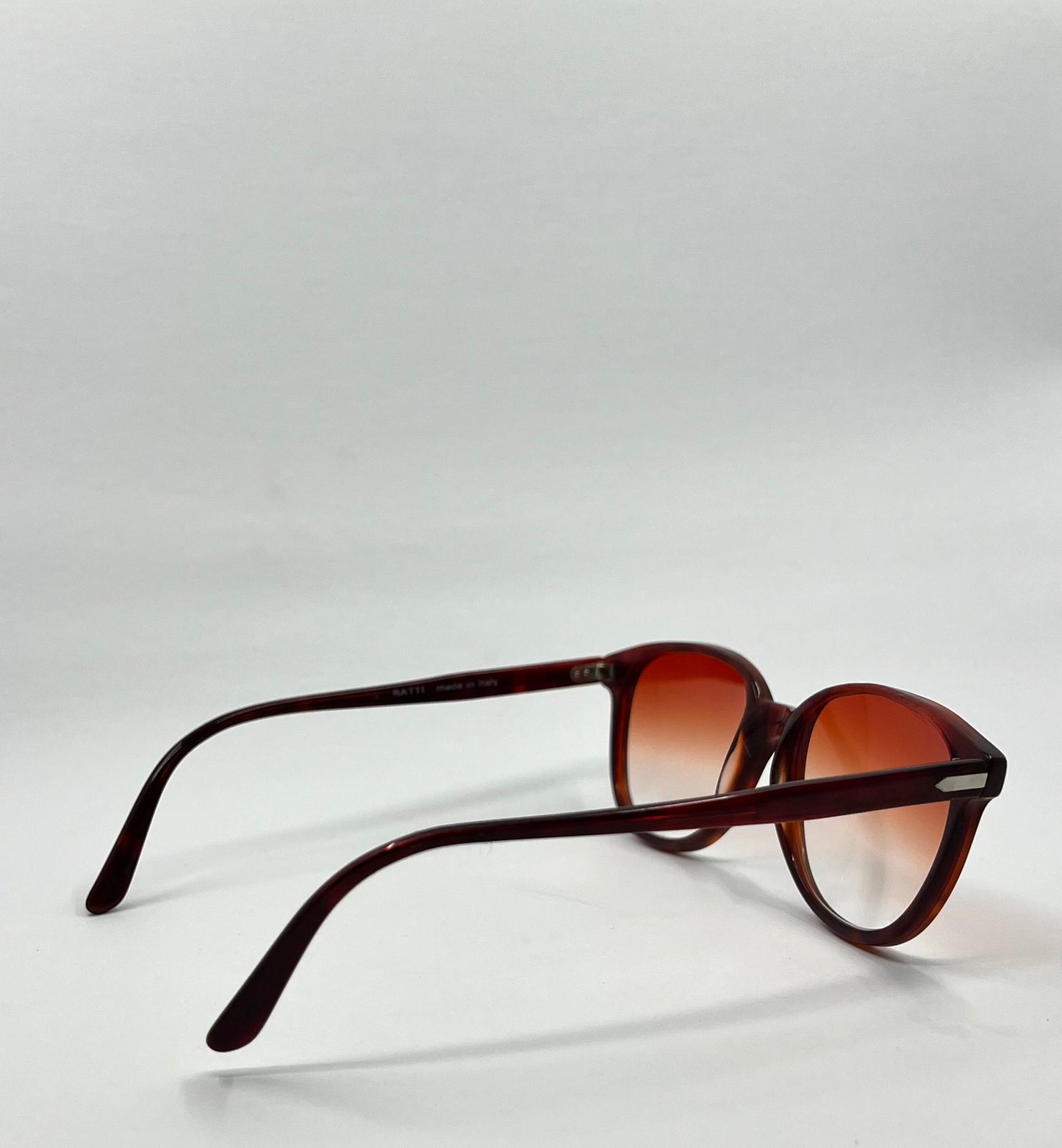 The 1980S Persol Ratti P 51|72 Vintage Sunglasses W|New Crimson Gradient Tinted Custom Lenses