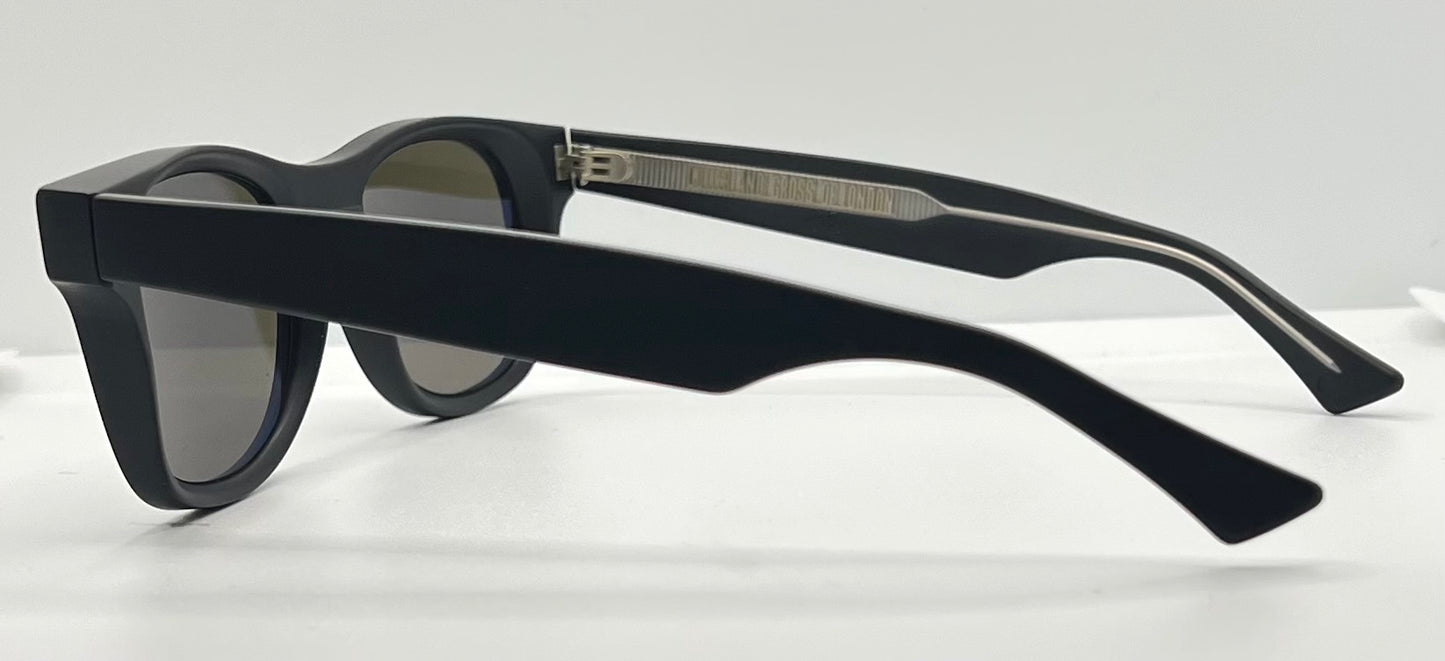 Cutler and Gross 1339 C04 Sunglasses-Matte Black-52mm-Full Kit-New|Unworn-Italy