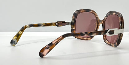 Silhouette Mod 501 Vintage Sunglasses W|New, Custom Solid Deep Rose Lenses-Deadstock-Austria