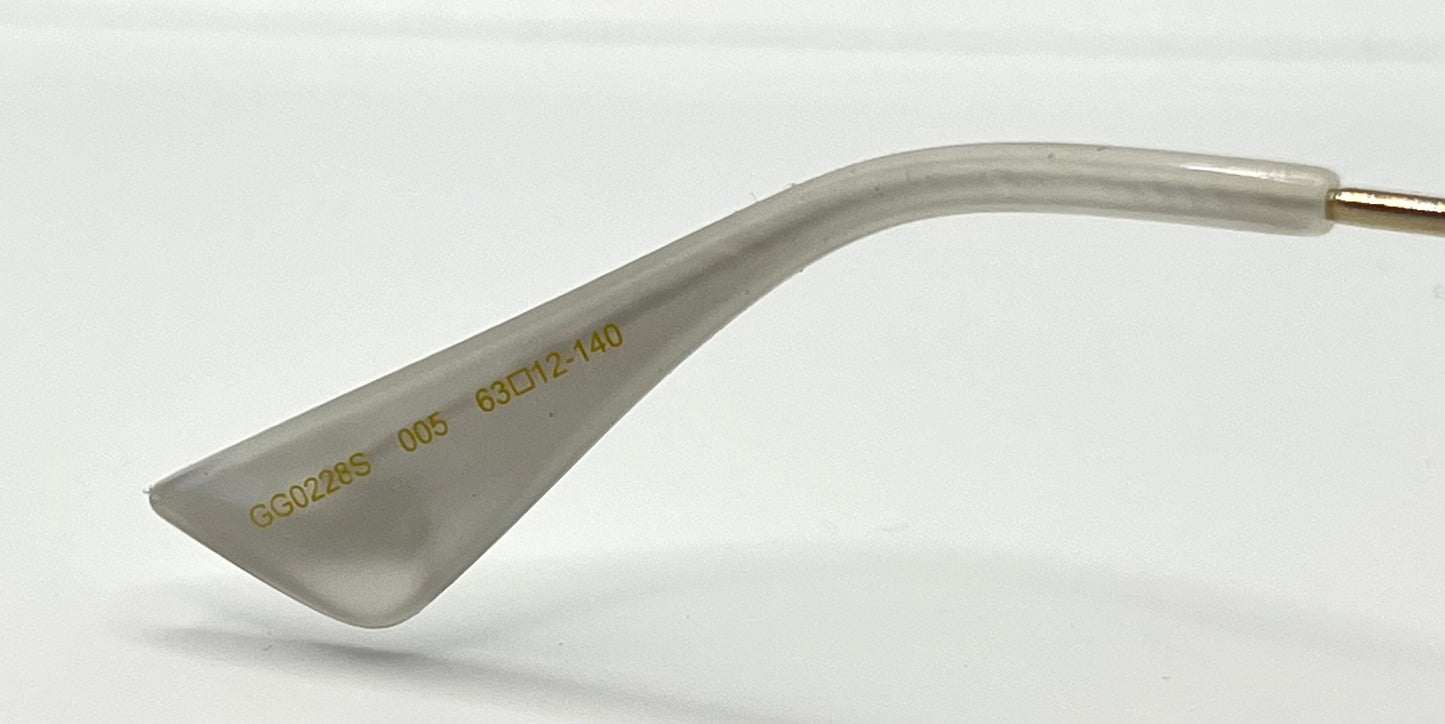 GUCCI GG0228S 005-Glitter Frame Sunglasses w/Gradient Pink/Yellow Lenses-Discontinued/Unworn-Japan