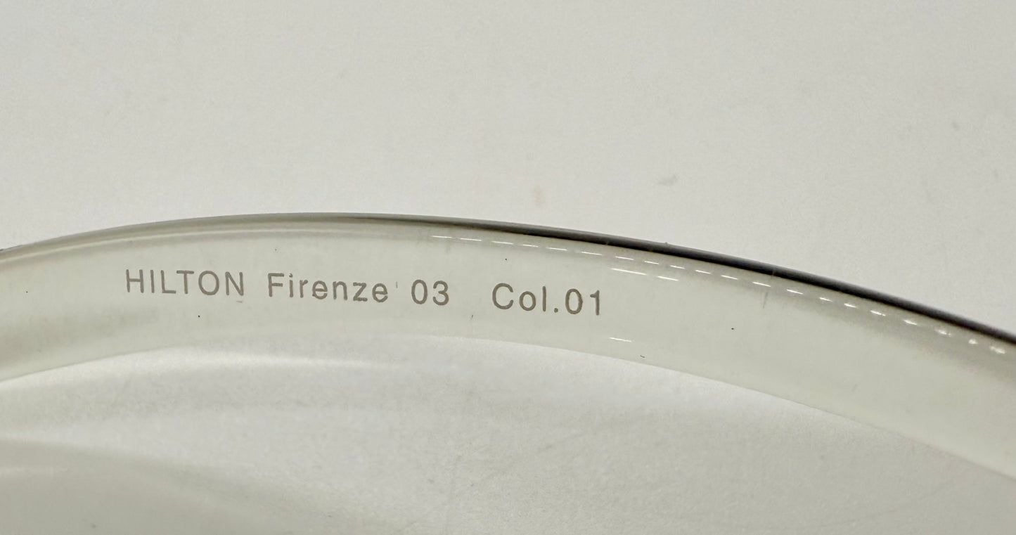 Hilton Firenze ’03 – Vintage Deadstock Y2K Rimless Sunglasses – Green Gradient Italy