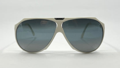 Alpina AERO Vintage Sunglasses White 64mm Aviator – Made in W. Germany 1980s