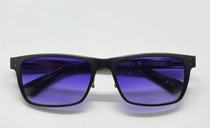 Superdry X Foundry Japan Collab W|New Purple Gradient Custom Lenses-Spring Hinges-Unworn