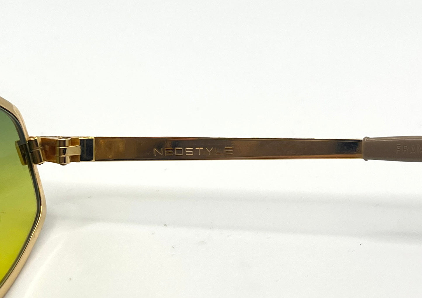 Vintage Deadstock Neostyle Boutique 303 Sunglasses – Custom Gradient “Citrine Moss” Lenses – Made In Germany – 52-18