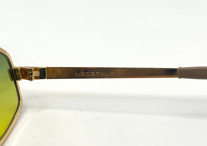 Vintage Deadstock Neostyle Boutique 303 Sunglasses – Custom Gradient “Citrine Moss” Lenses – Made In Germany – 52-18