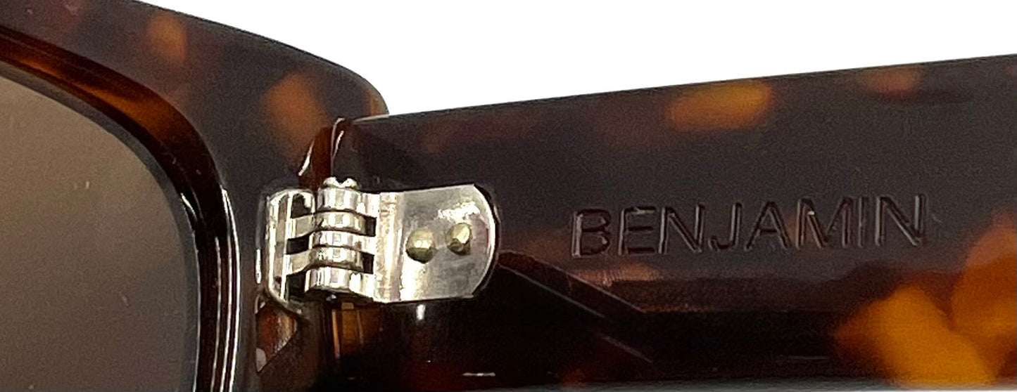 BENJAMIN “B. Ray”-Polarized Tortoise Sunglasses-Unworn-Japan