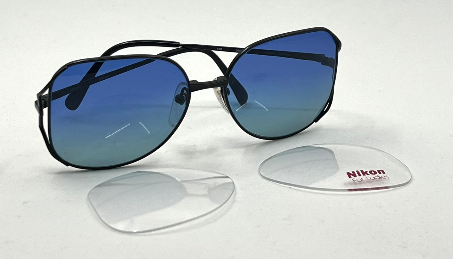 Nikon NK4608 Japan Vintage Sunglasses w/New Blue Gradient Custom Lenses-UNWORN