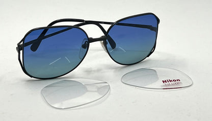 Nikon NK4608 Japan Vintage Sunglasses w/New Blue Gradient Custom Lenses-UNWORN