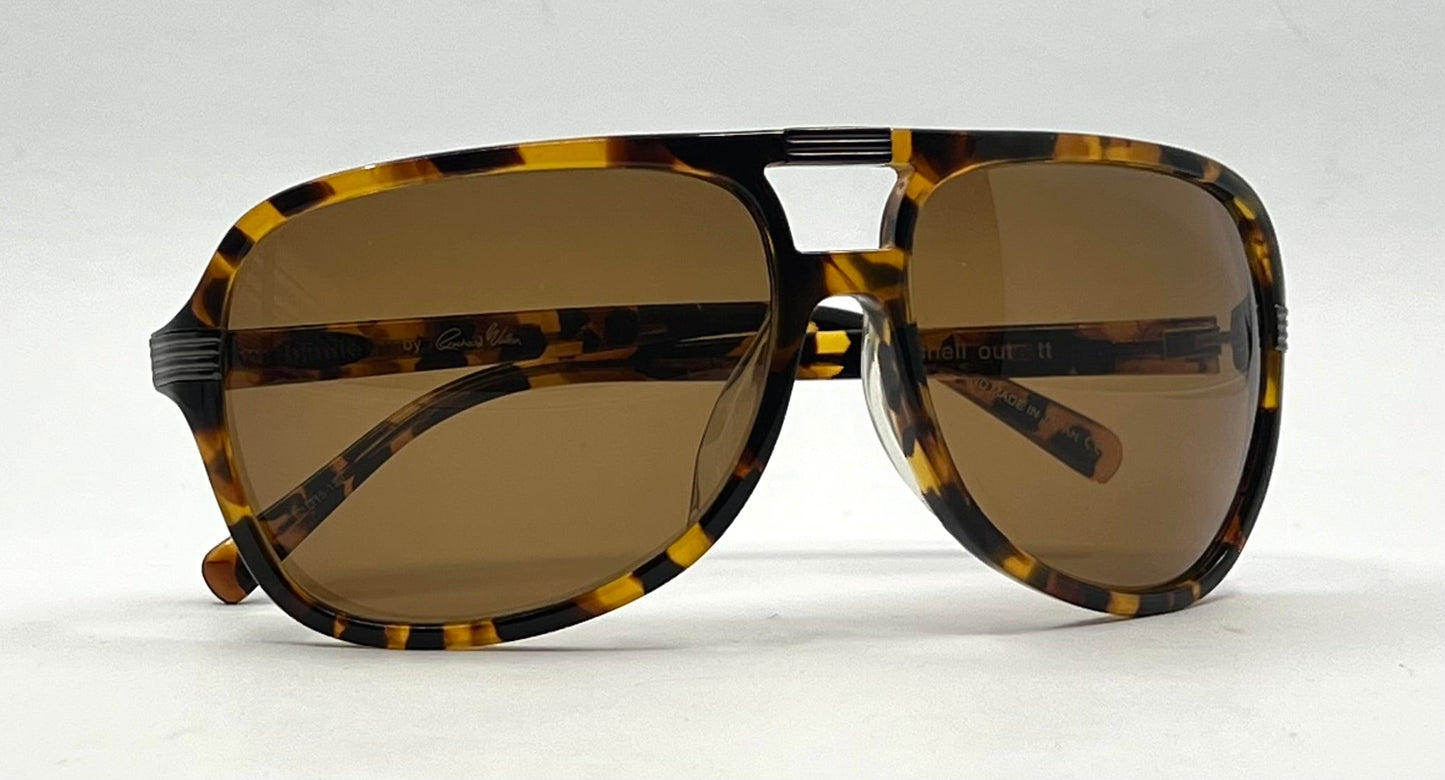 BLINDE by Richard Walker “SHELL OUT” TT Japan Oversized Aviator Sunglasses