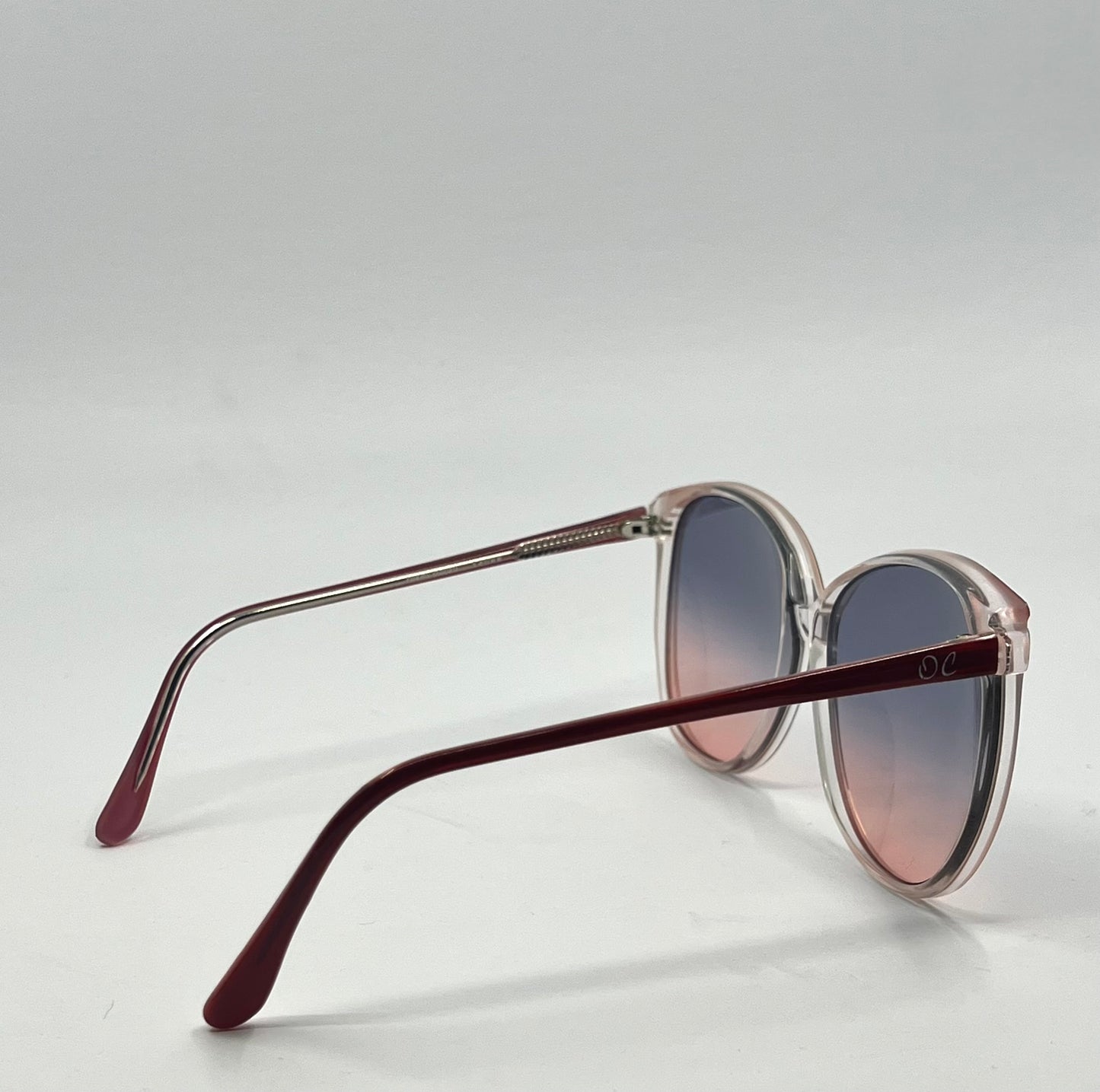 Oleg Cassin 780 Vintage Sunglasses w|New Blue|Rose Gradient Custom Tinted Lenses-Unworn-140mm