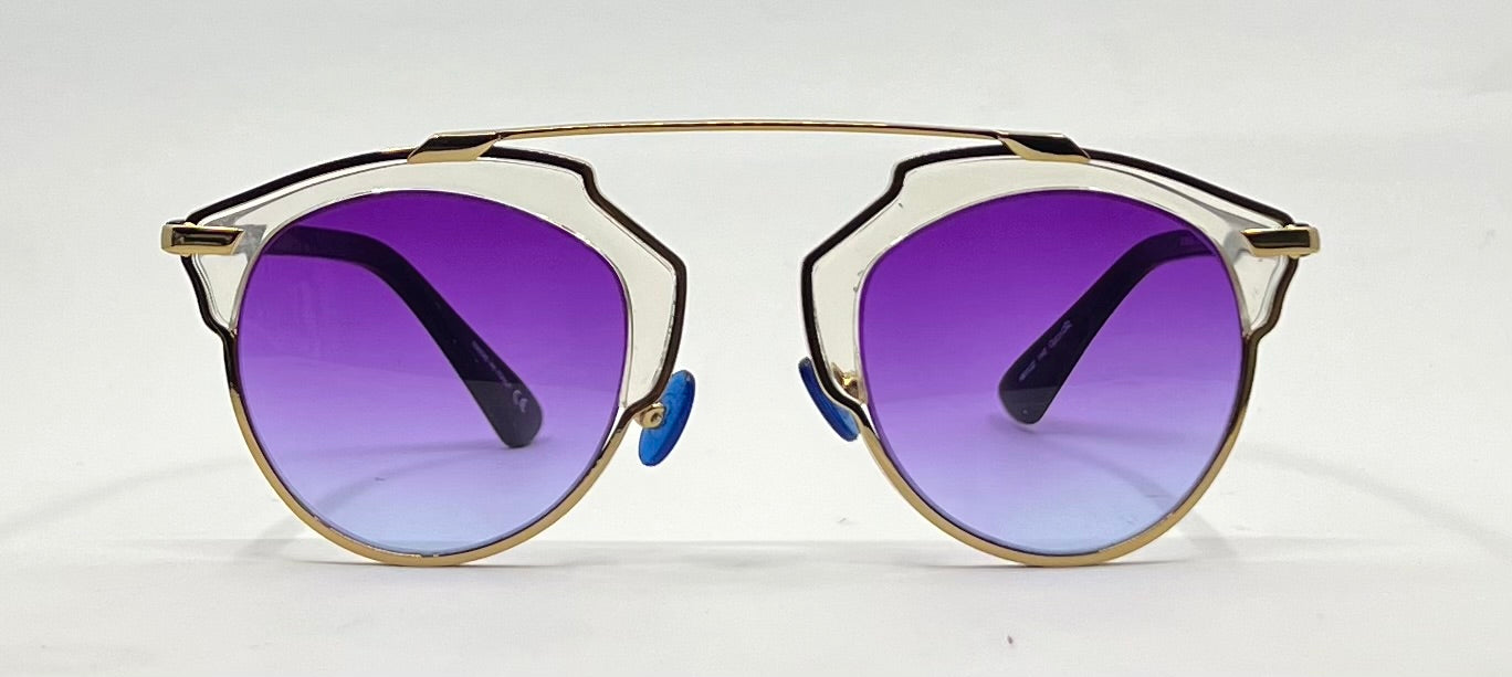 Christian Dior SO Real Sunglasses-New Gradient Purple Custom Lenses-Unworn