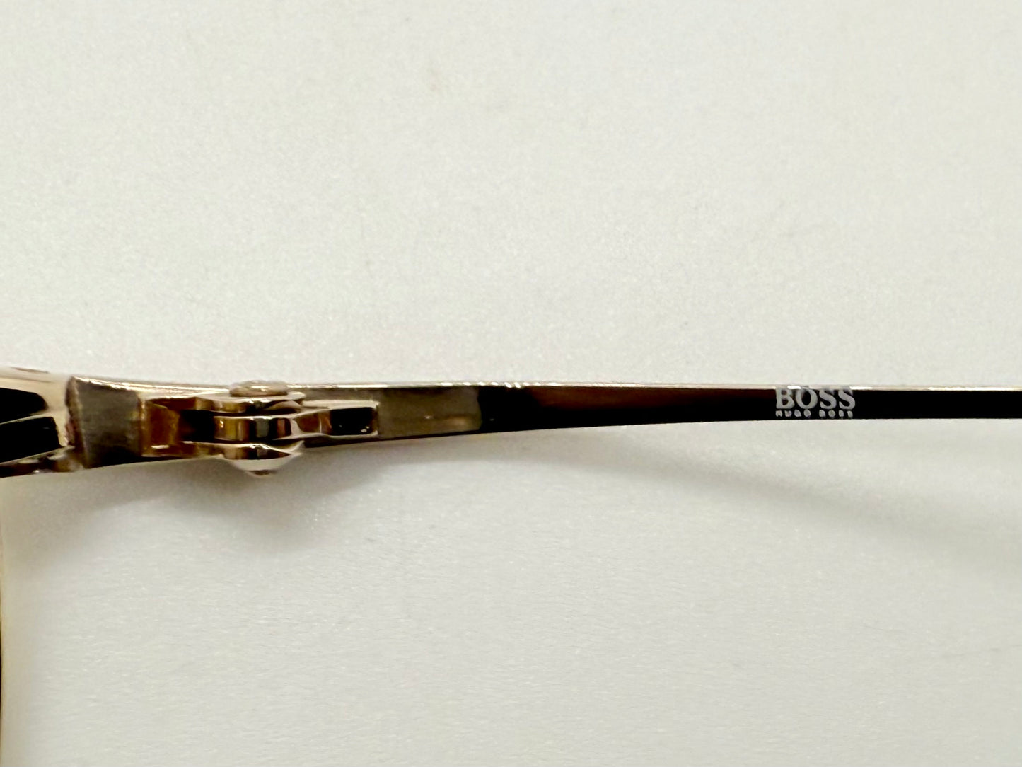 Hugo Boss Hb5774 Titanium Aviator Sunglasses Amber Lens Deadstock Japan