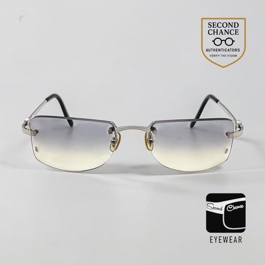 Cartier C Décor-Vintage Rimless Sunglasses-France Original Gradient Lenses