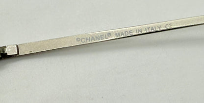 Chanel 4086 C.124|6Y Vintage Shield Sunglasses – Deadstock|Unworn-Camellia Silver