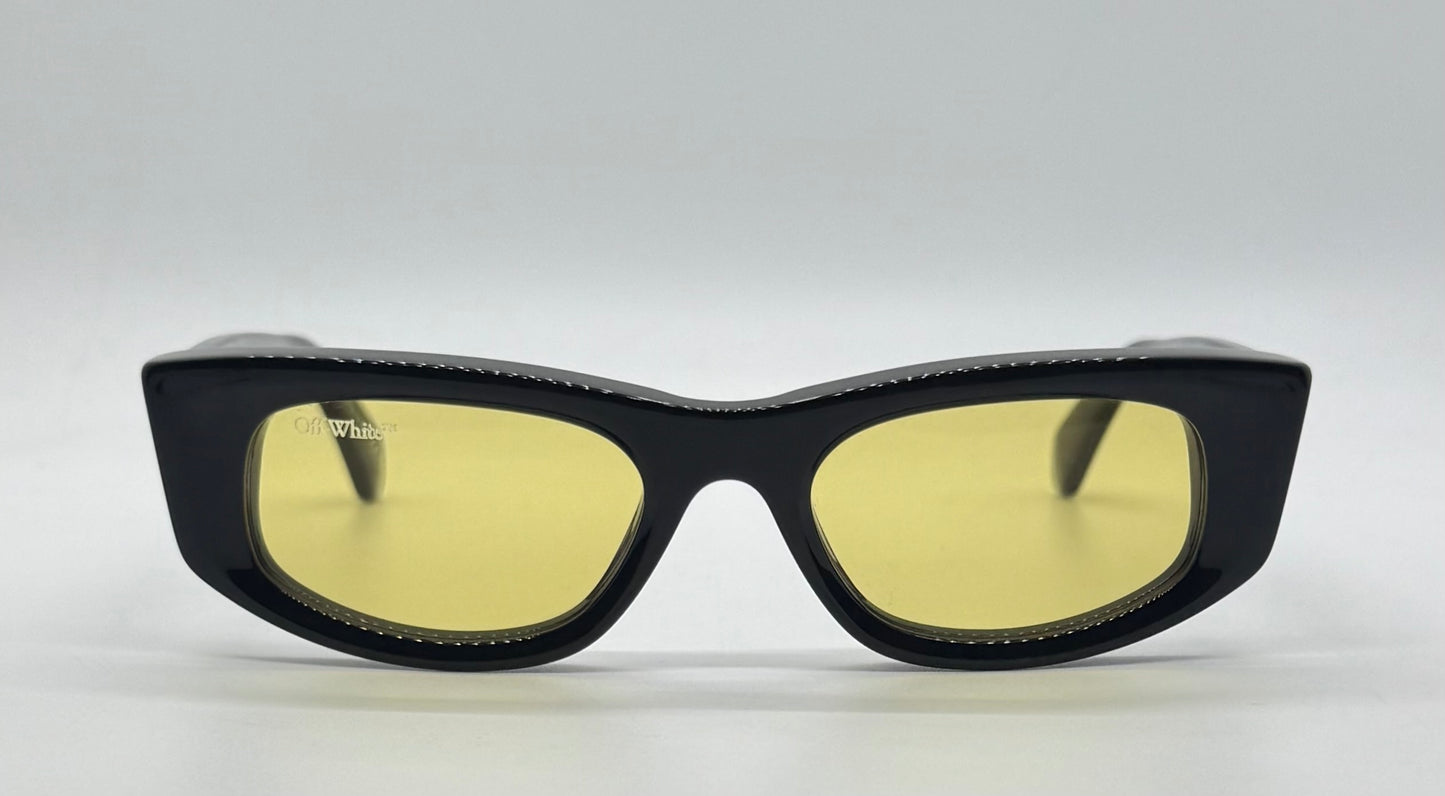 Off-White™ Oeri090 1018 Sunglasses Black|Yellow Rare-New|Unworn-Full Kit Italy-51Mm