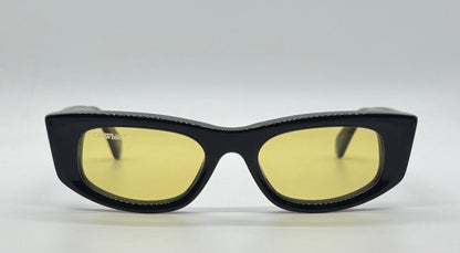 Off-White™ Oeri090 1018 Sunglasses Black|Yellow Rare-New|Unworn-Full Kit Italy-51Mm