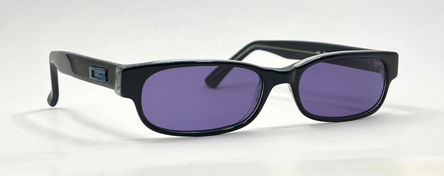 Gucci GG1181 M4X Y2K Vintage Sunglasses/Deadstock-New Solid Purple Custom Lenses-Italy
