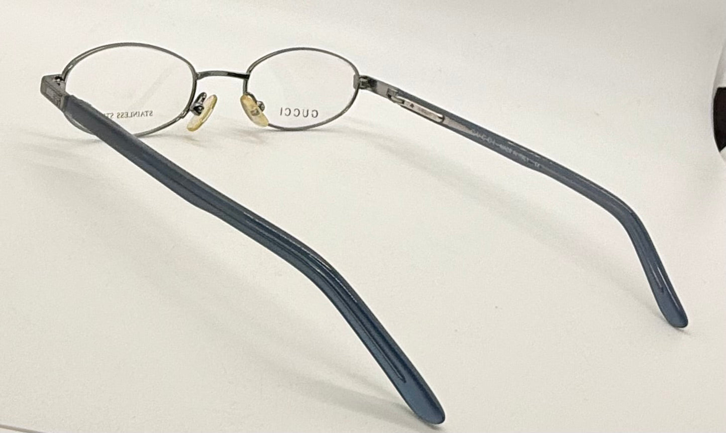 Gucci GG 2679 RV3 Stainless Steel Oval Frames-Vintage Unworn-Italy