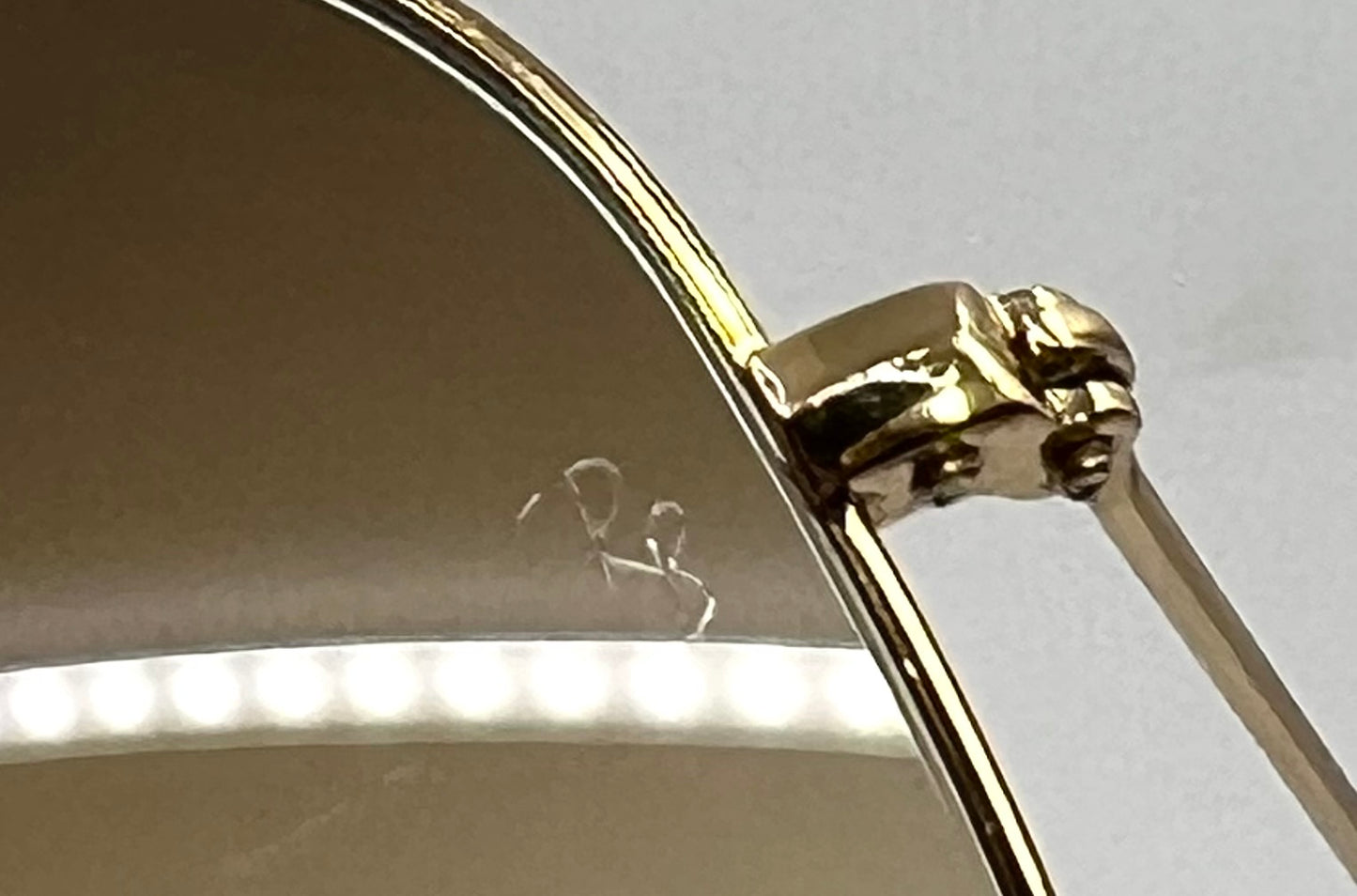 B&L Ray-Ban Large Metal Gold Aviator 58mm-w/New RB Gradient Lenses