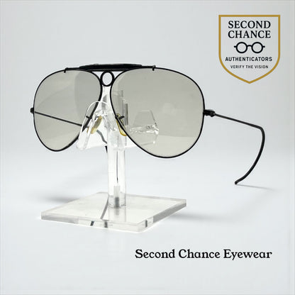 Ray-Ban Vintage Outdoorsman II-Black Aviator-Photochromic Lenses-62mm