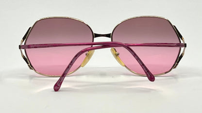 Euroline Exclusive 469 0V55 Vintage Sunglasses-New Pink/Gold Custom Gradient Lenses