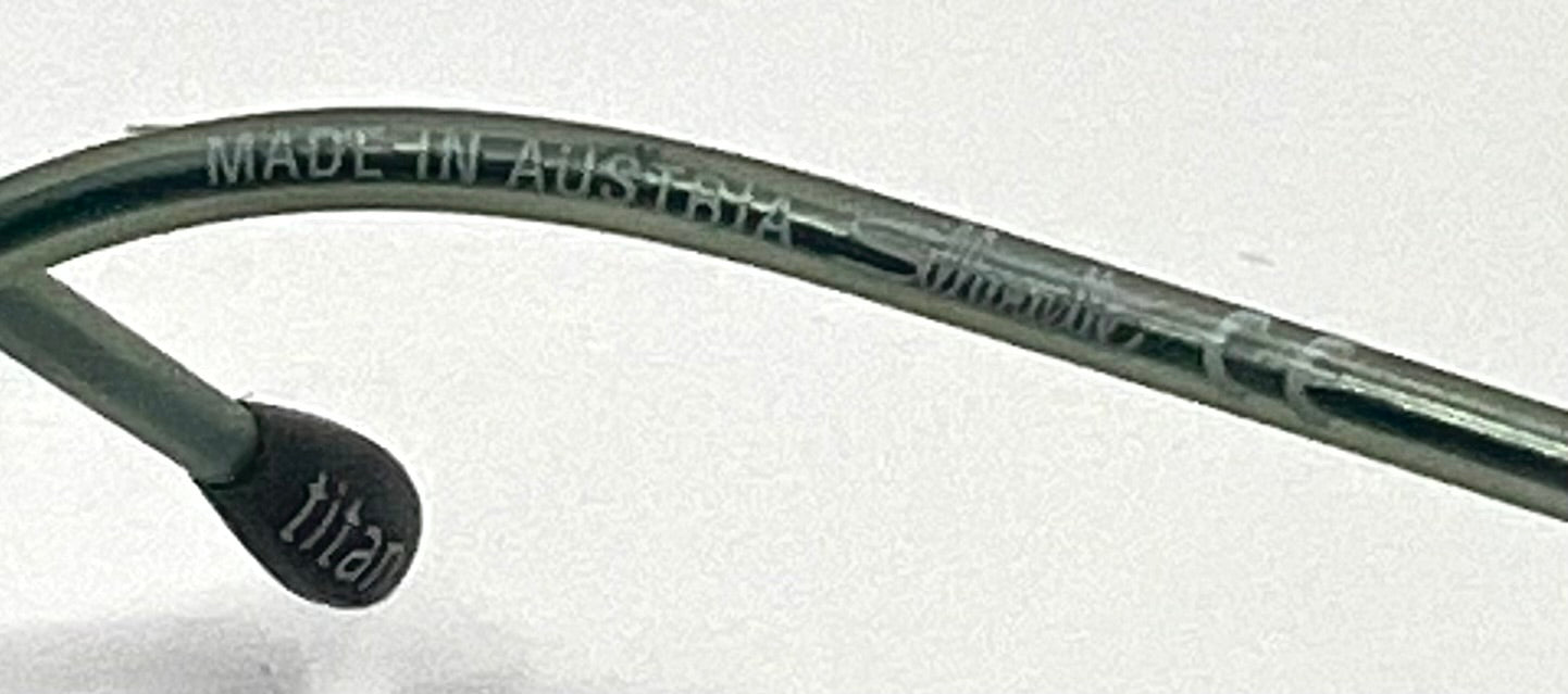 Silhouette M8577 V6043 Titanium Aviator-Teal Lenses –Y2K Vintage Deadstock