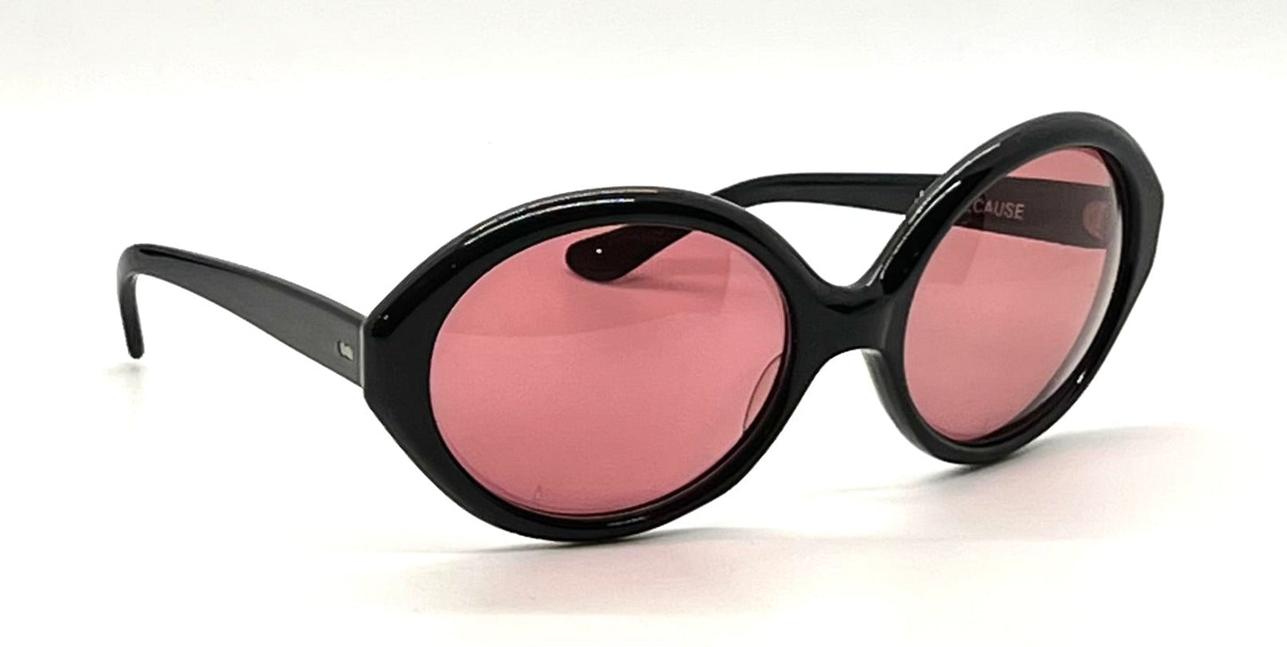 JUST BECAUSE LA Oversized Oval Vintage Sunglasses-Handmade USA-Unworn
