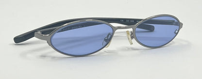 GUCCI GG1668 836 Y2K VINTAGE OVAL SUNGLASSES-NEW SKY BLUE TINTED CUSTOM LENSES